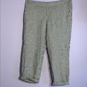 Stripped linen pants